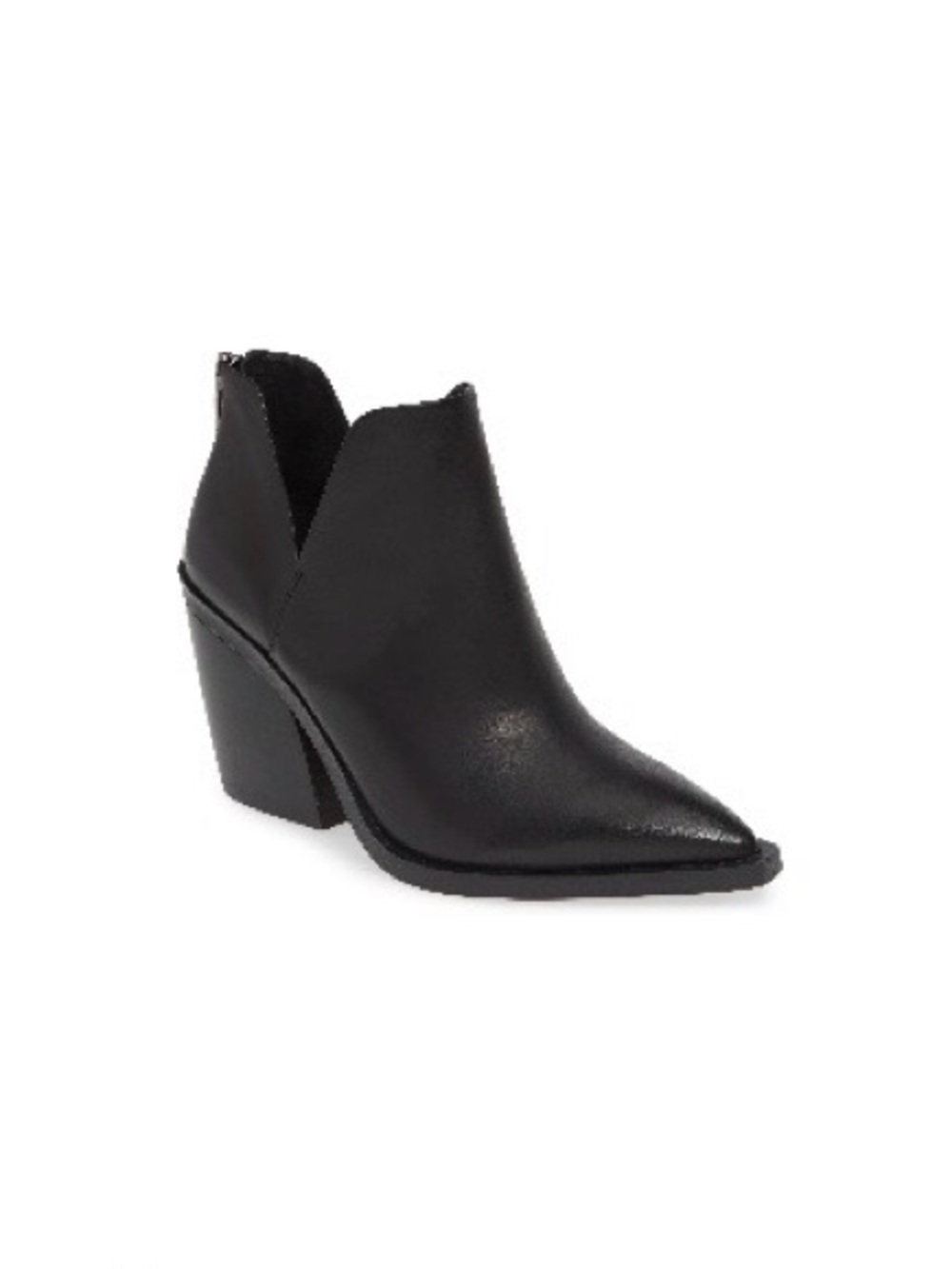 Vince Camuto Gigietta Bootie, 8 M, Black Leather